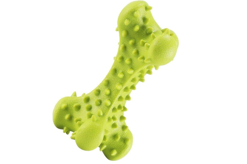 Durable Safe Non-toxic Rubber Puppy Chew Bone Toy For Small Large Dog Improves Dental Hygiene