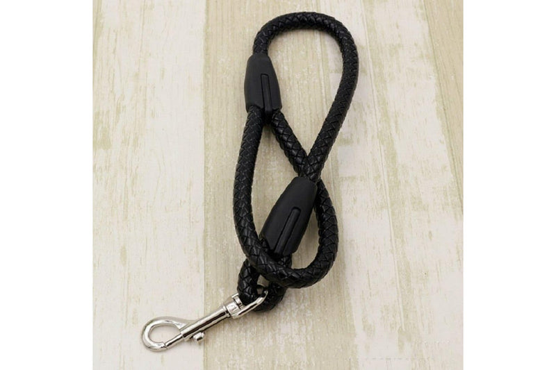 Pu Leather Weave Round Rope Dog Leash