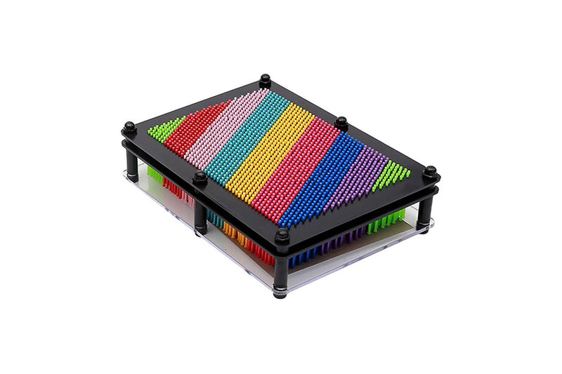 Rainbow 3D Pin Art Board Toy Sculpture for Kids Education Toy