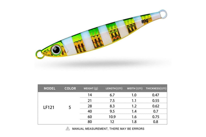 14g Fast Sinking Laser Boat Fishing Lure For Sea Fishing