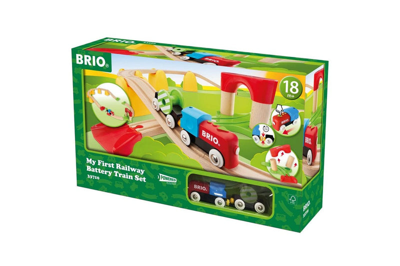 25pc Brio My First Railway Battery Train Set Kids Toddler Educational Toy 18m+