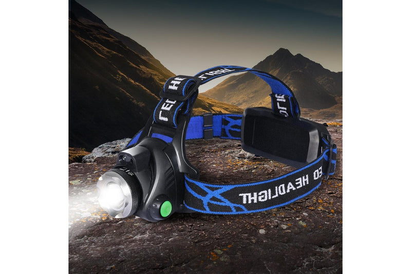 LED Outdoor Headlamp Camping Headlight Flashlight Head Torch Light Rechargeable