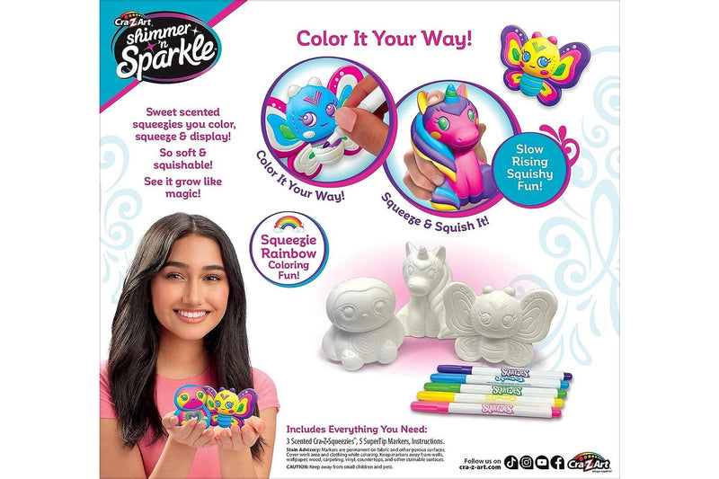 Shimmer N Sparkle: Squeezies - Color Your Own Squeezie Fun