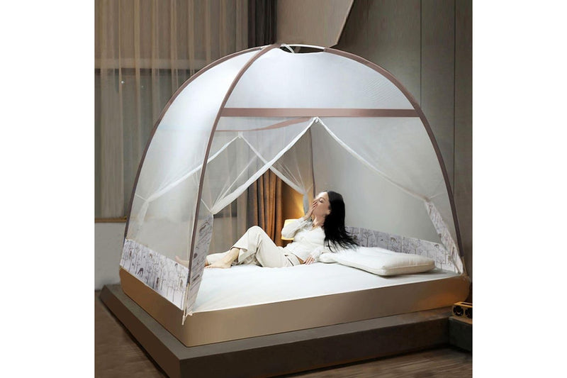 Mosquito Bed Nets Foldable Canopy Dome Fly Repel Insect Camping Protect k