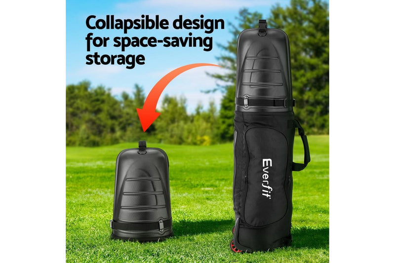 Everfit Golf Travel Bags for Airlines with Wheels Golf Clubs Foldable