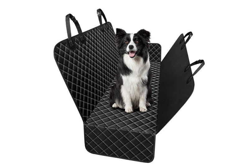 PETSWOL Dog Car Back Seat Cover - Black