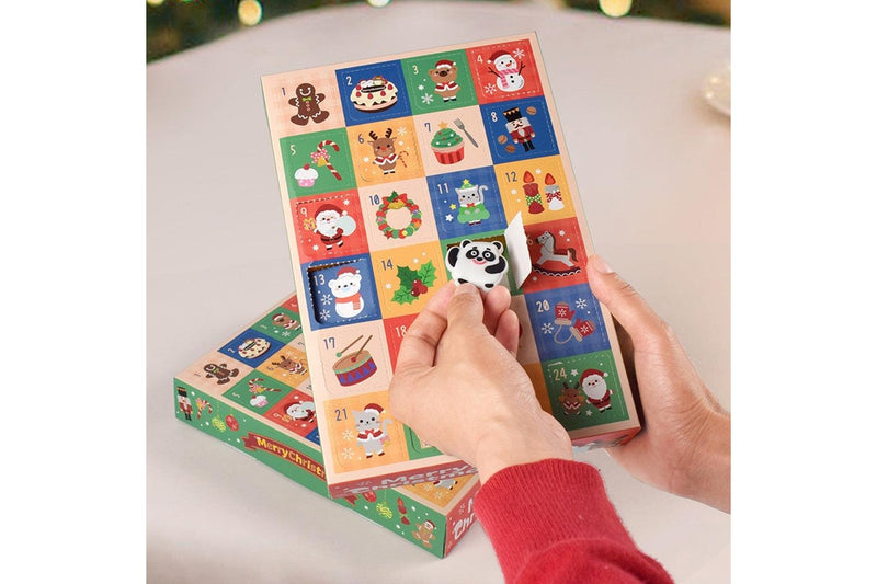 5Pcs Empty Christmas Advent Calendar Boxes to Fill 24 Days Countdown Calendar for Xmas Goody Ornaments