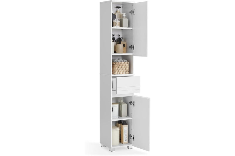 VASAGLE Tall Bathroom Cabinet - White