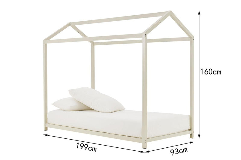 Ovela: Ohio Kids House Bed - White