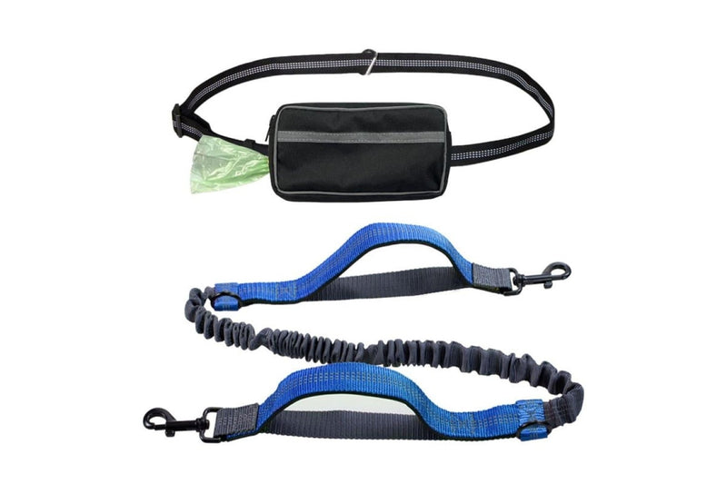 Elasticity Hand Free Dog Leash With Bag