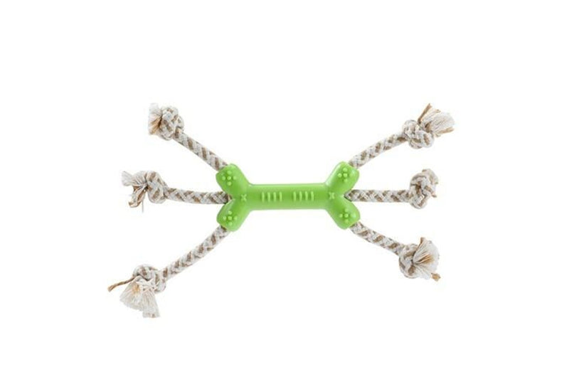 3x Paws & Claws 24cm Eco Knotted Rope Minis Chew Toy for Small Pet Dog Assorted