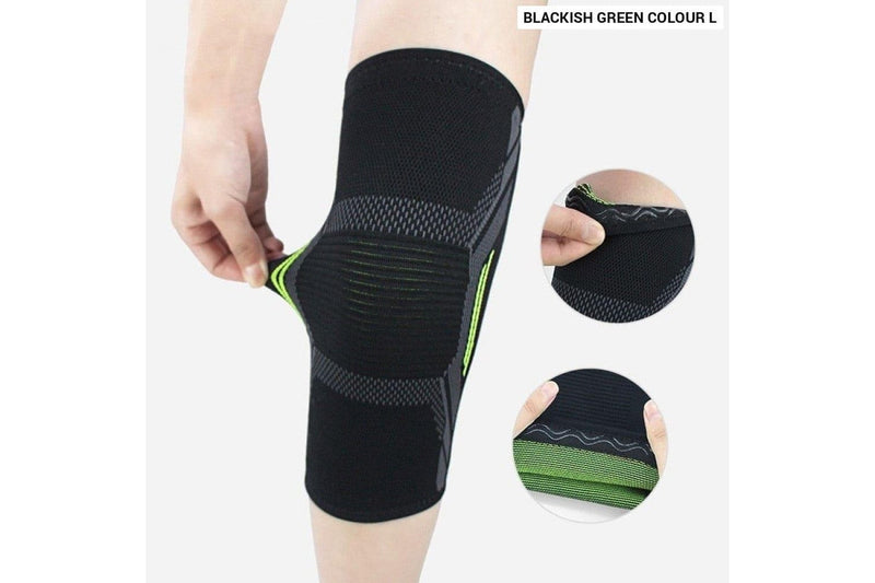 Single Knitted Nylon Sports Knee Pad Riding Protective Gear Running Basketball Skipping Rope Warm