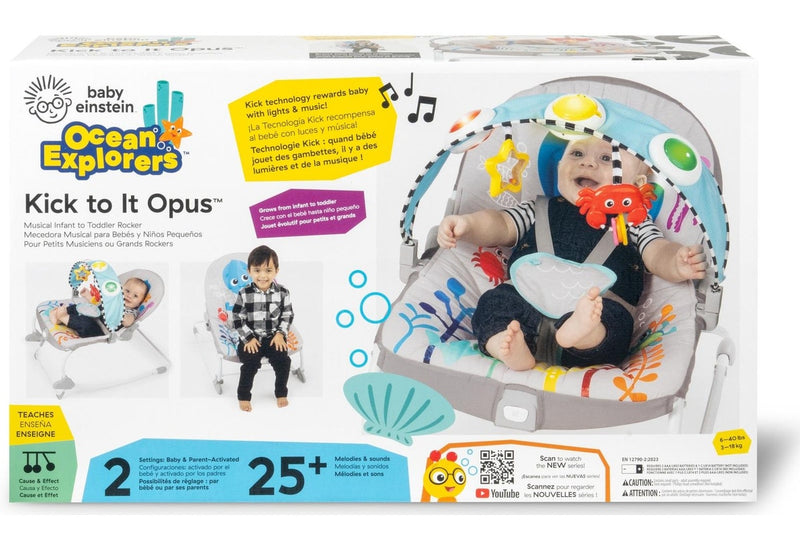 Baby Einstein: Ocean Explorers Kick it to Opus Musical Infant to Toddler Rocker