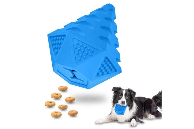 Non-toxic Cleaning Teeth Rubber Pet Puzzle Treat Toy For Aggressive Chewers