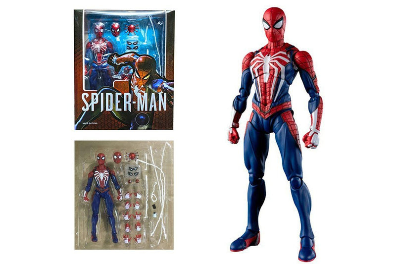 PS4 Spiderman Upgrade Suit Action Figure Toy Spider-Man PVC Collection Model