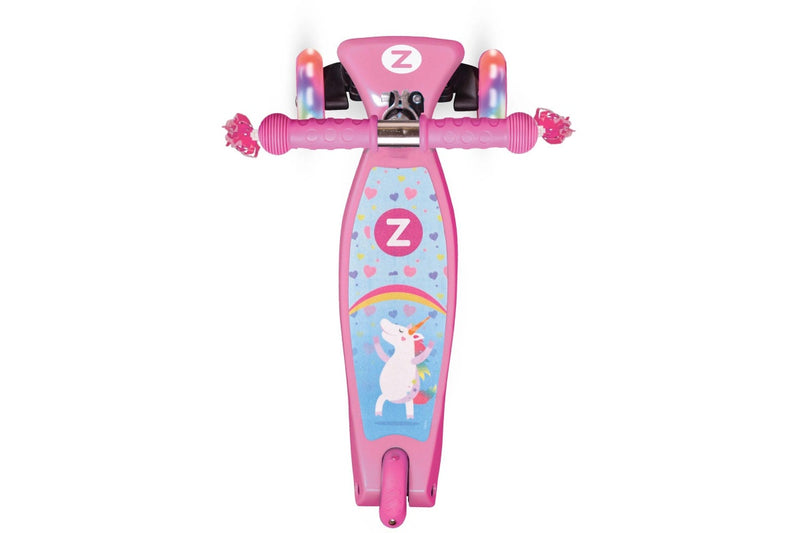 Zinc: T-Motion Explorer 3 Wheel Scooter - Unicorn