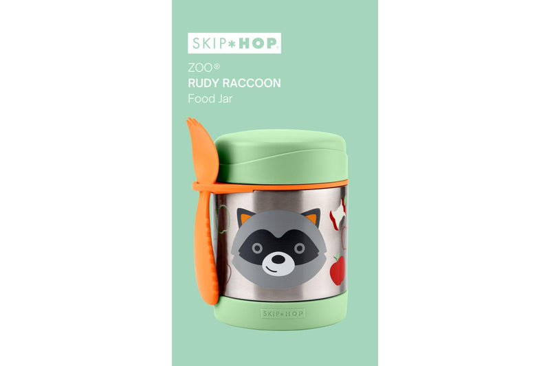 Skip Hop: Zoo Insulated Food Jar - Raccoon