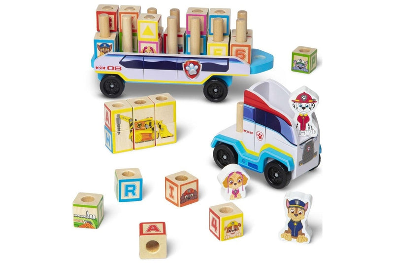 Melissa & Doug: Paw Patrol - Wooden ABC Block Truck