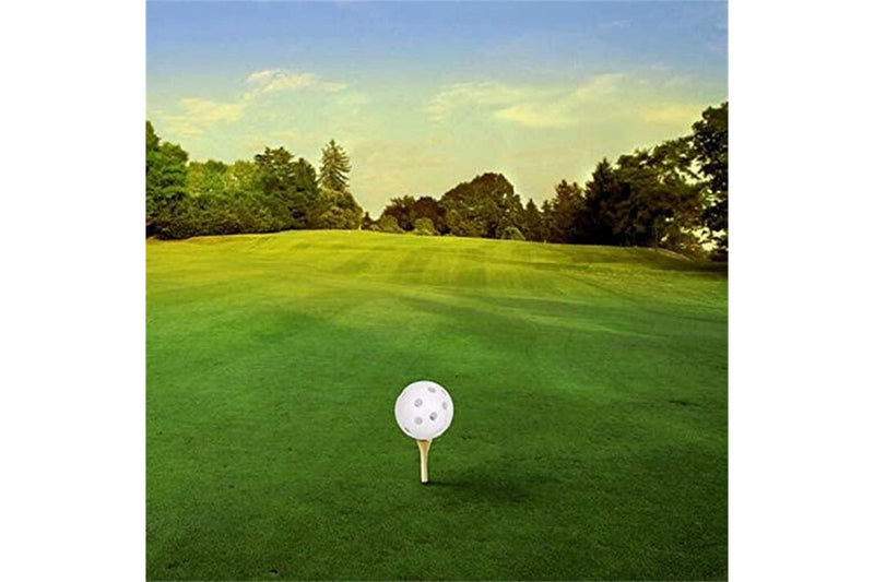 100 Pack White Plastic Golf Training Balls for Swing Practice and Driving Range