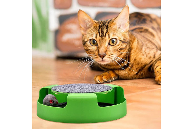 Catch the Mouse - Cat Toy & Scratching Pad (Green)