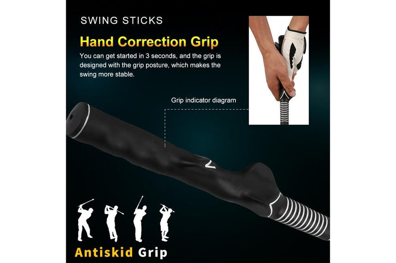 Golf Beginner Assisted Swing Practice Stick - Length 62Cm