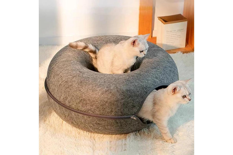 PETSWOL Cat Caves for Indoor Cats - Grey