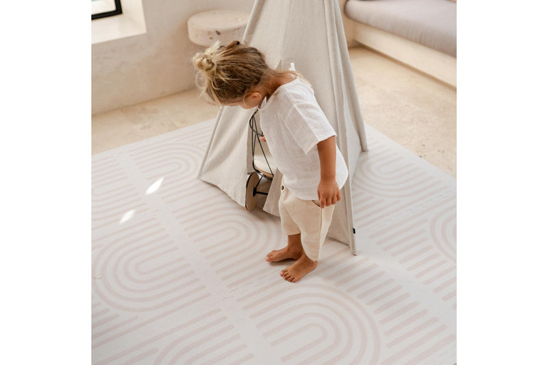 Toddlekind: Prettier Puzzle Playmat - Linear Linen