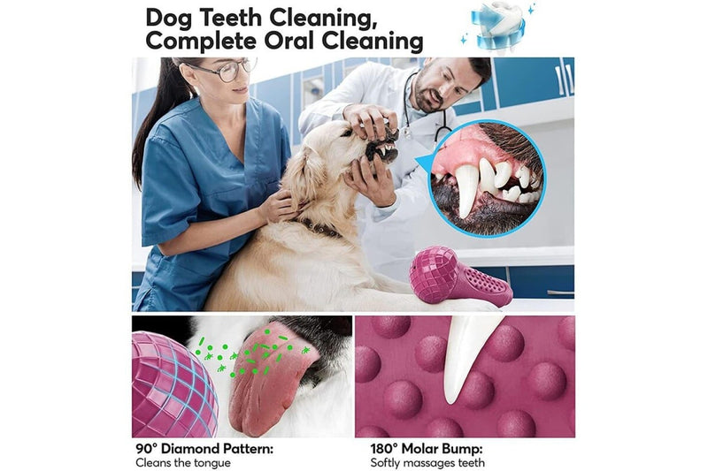 Durable Non-toxic Teeth Cleaning Treat Dispensing Dog Toy For Aggressive Chewers