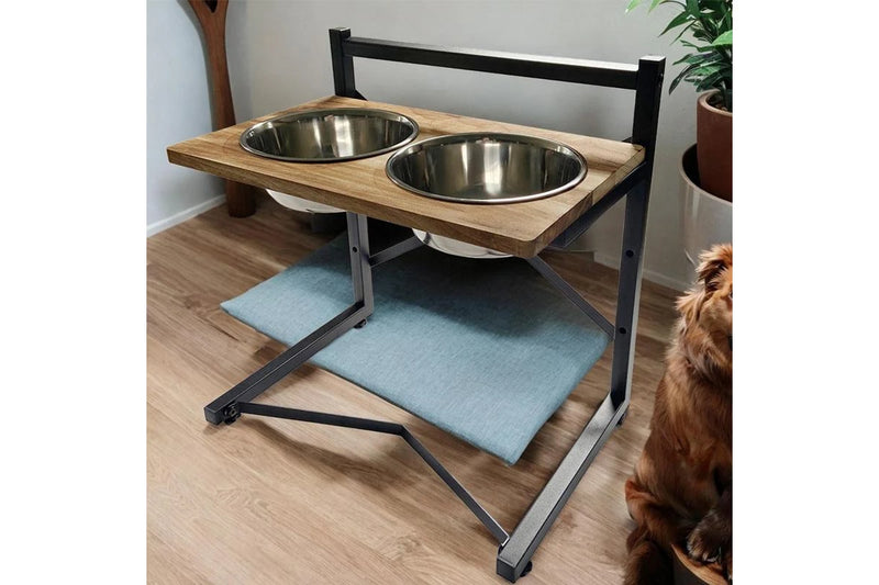 PETSWOL Raised Dog Food Bowl Stand