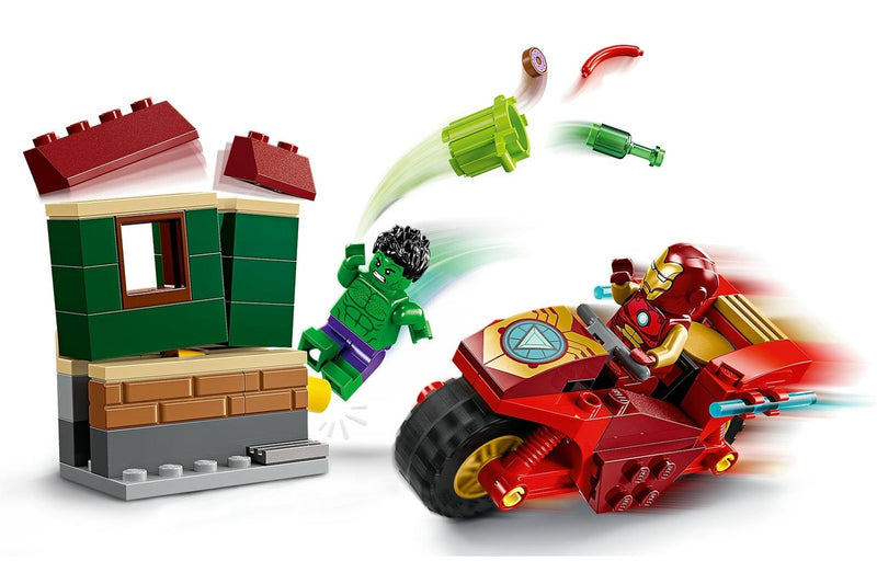 LEGO Marvel: Iron Man with Bike and The Hulk - (76287)