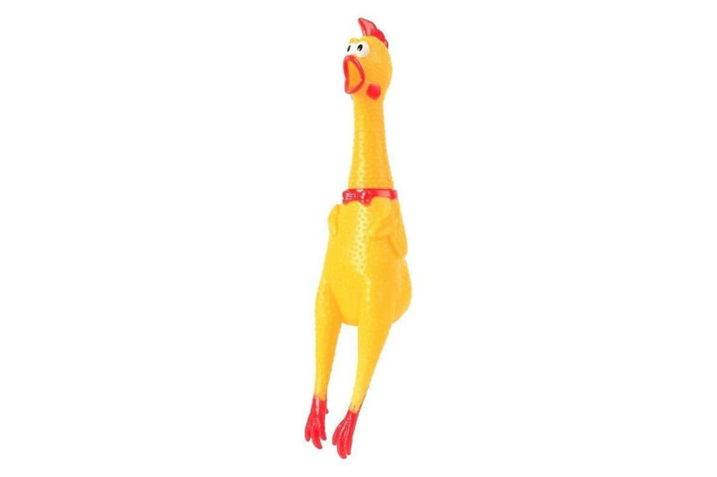 Rubber Squeaky Screaming Chicken Funny Sound Dog Toy For Small Large Dogs