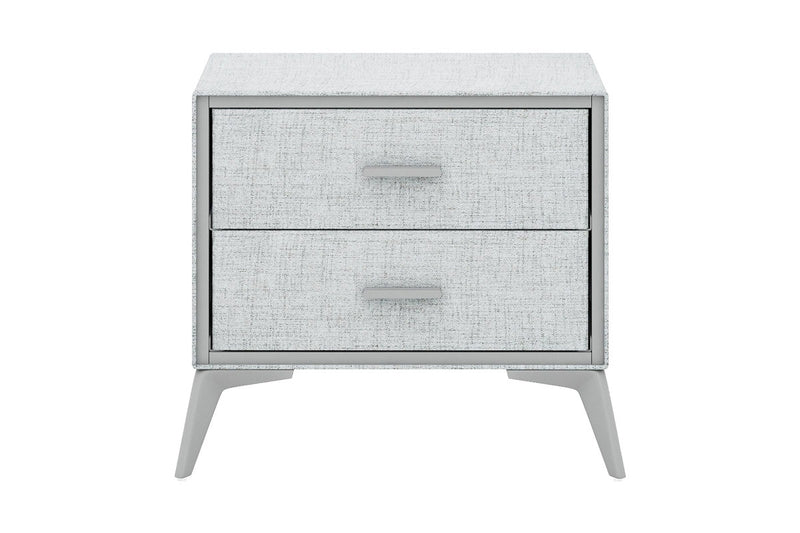 Fraser Country: Lyle 2 Drawer Dresser Nightstand - Snow Velvet Light Grey