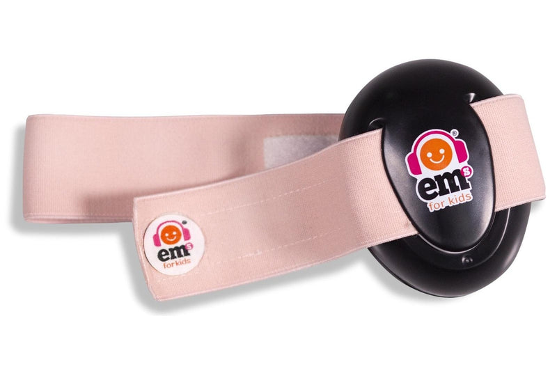 Em's for Kids: Baby Earmuffs - Black/Coral