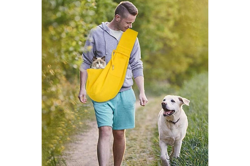 Zoomies Dog and Cat Sling Carrier - Yellow