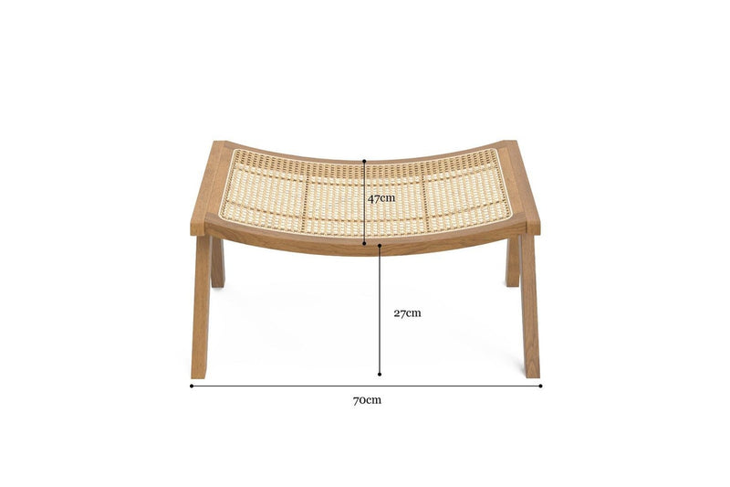 Brosa: Atlas Footstool - Natural Oak (Medium)