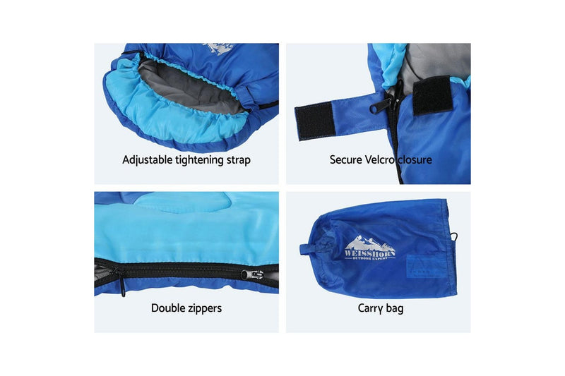 Weisshorn Kid Sleeping Bag 172CM Blue