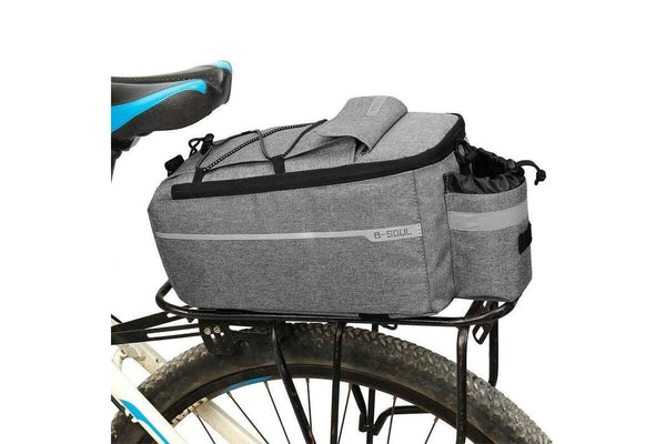 Bike Travel Cases Bags Bicycle Rear Insulated Storage Cooler Cycling Equipment - Grey