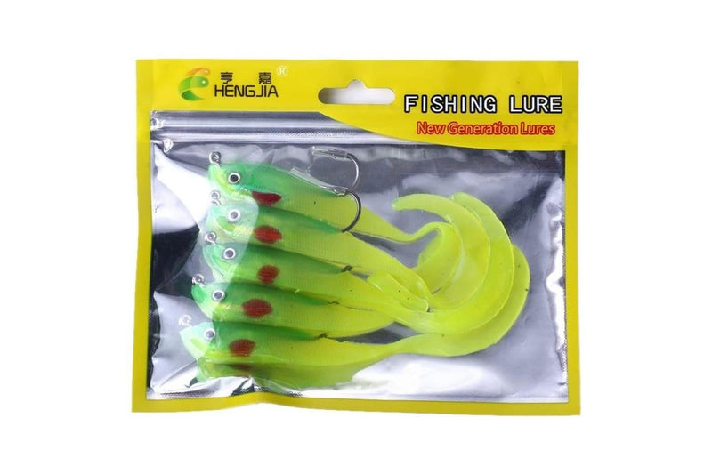 5 Piece 11cm/16g Soft Fish Lure Set For Sea Bass Fishing