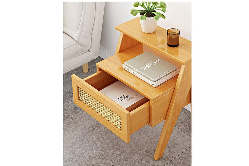 Bedside Table with Drawers Brand New