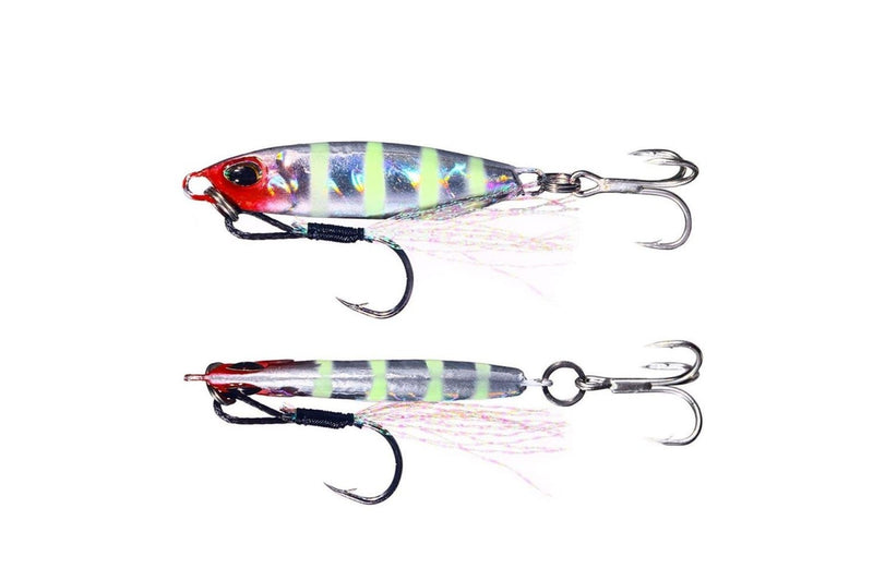 Pack Of 2 Shore Casting Lead Fish Lure 32g Double Hook Long Distance Sinker