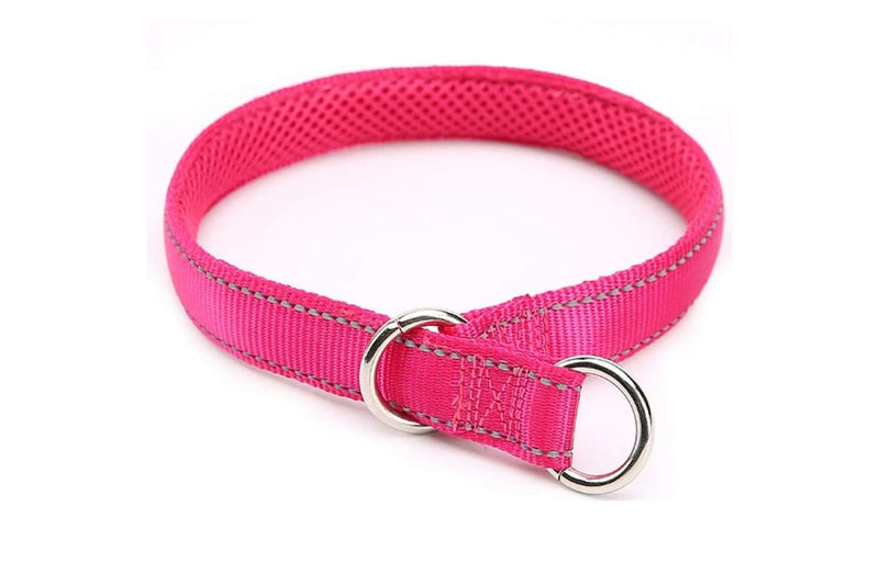 Durable Breathable Reflective Soft Comfortable Nylon Mesh Padded Adjustable Dog Slip Collar