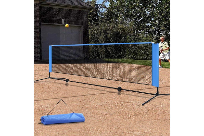 Everfit Portable Sports Net Stand Badminton Volleyball Tennis Soccer 3m 3ft Blue