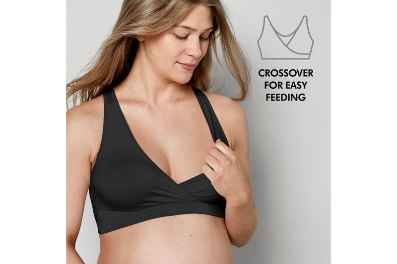 Medela: Keep Cool Sleep Maternity/Nursing Bra - Black (Medium)