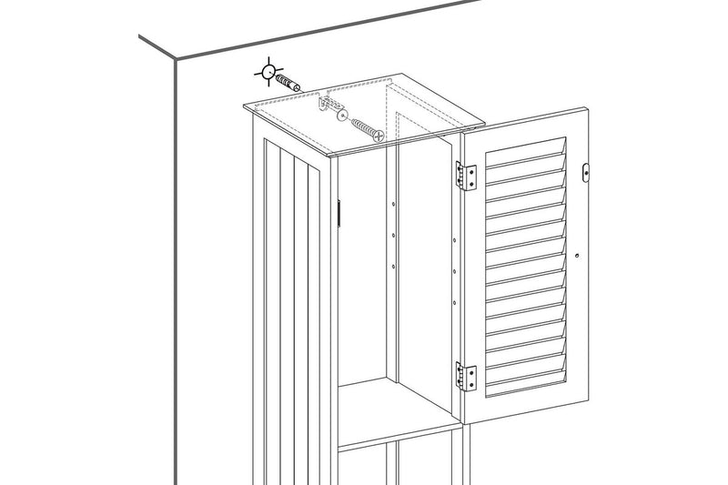 Vasagle Soglio Freestanding Storage Cabinet