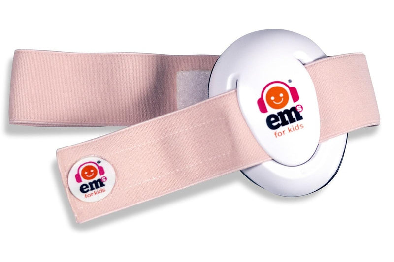 Em's for Kids: Baby Earmuffs - White/Coral