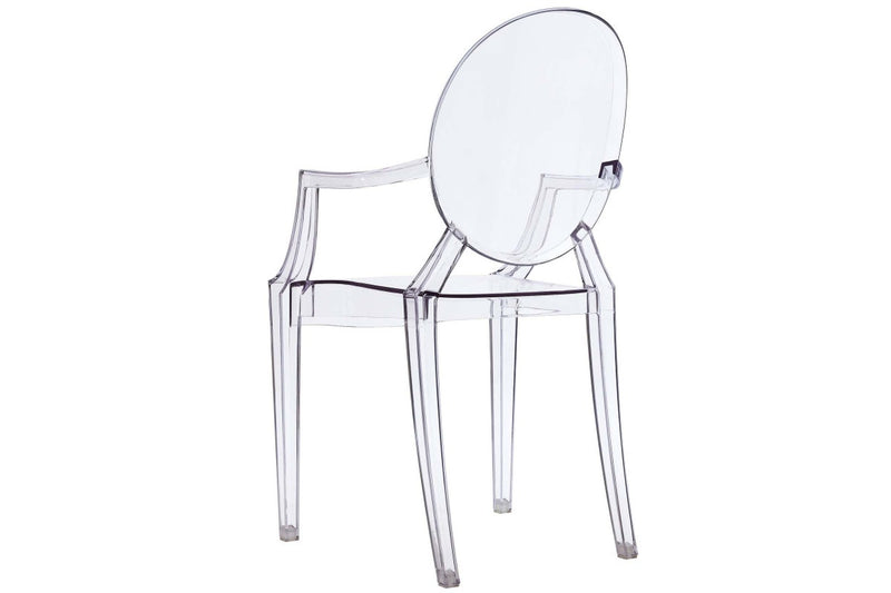 Matt Blatt Set of 2 Philippe Starck Louis Ghost Armchair Replica (Clear)