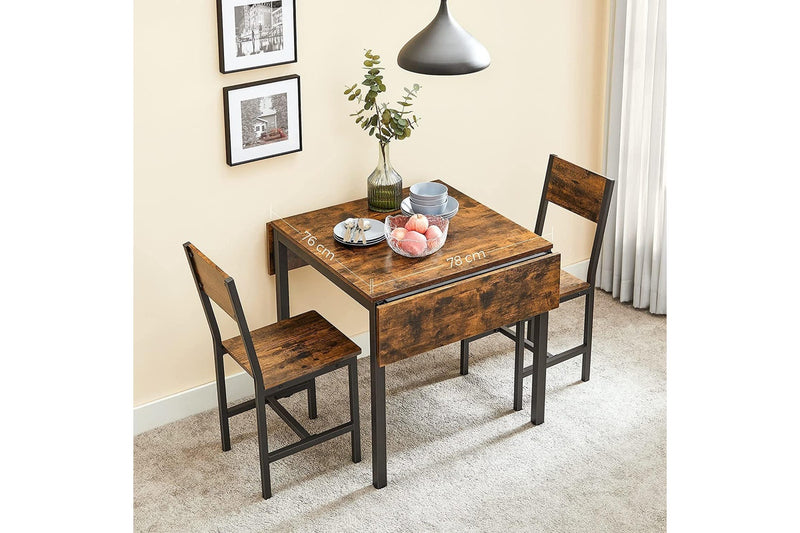 Vasagle : Folding Dining Table - Rustic Brown