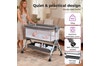PlayPals Baby Cot Crib Bed Portable Bassinet Bedside Sleeper Adjustable Height