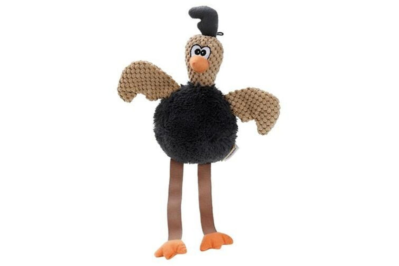 2x Paws N Claws Pets Stretchy Leg Chicken 40x24cm Toy w Built-In Squeaker Asst