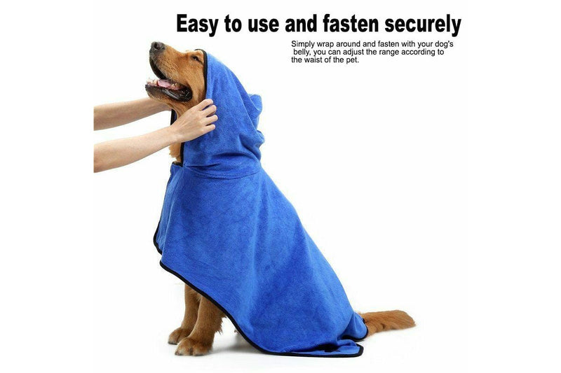 Quick Dry Microfiber Pet Towel - XL (Blue)